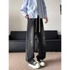 Pantalones vaqueros lavados para hombre 2025, nuevo estilo de Hong Kong, marca de moda, holgados, estilo americano, retro, hip hop, pantalones rectos de calle, ropa para hombre