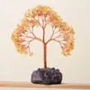 Base de Racimo de Amatista Natural Adorno de Piedra Cruda, Árbol de Citrino Decoración para el Hogar, Adorno de Árbol de la Fortuna para Entrada de Sala de Estar
