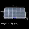 Caja de Almacenamiento Transparente de Plástico Fijo para Ranuras de Tarjetas Caja de Embalaje para Joyería Accesorios de Joyería DIY Caja para Cuentas Caja de Embalaje para Cuentas de Arroz