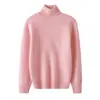 Suéter de cuello alto para niños suéter 100% lana para niños top cálido para niños medianos y mayores otoño e invierno capa base para bebé engrosada para niñas