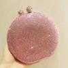Jiashili en stock primavera nuevo estilo europeo y americano bolso de noche color liso con incrustaciones de diamantes clutch bolso de mujer bolso bandolera con cadena
