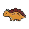Criativo Desenho Animado Fofo Pequeno Dinossauro Emblema Tricerátopo Pterossauro Estegossauro Animal Mochila Escolar Roupas Estudante Broche Decorativo