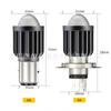 Faro LED de motocicleta foco lente garra simple doble garra ojo de pez tres garras H4H6 luz alta y baja PX15D