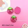 Diy Acessórios de Resina Dos Desenhos Animados Urso Morango Série Creme Gel Telefone Caso Acessórios para o Cabelo Sapato Fivela de Armazenamento Caixa Copo de Água Remendo
