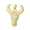 Joyería Transfronteriza Colgante Dominante de Cabeza de Toro Incrustada de Diamantes Personalizado de Moda Hip-Hop para Hombres y Mujeres Cabeza de Toro Punk Cadena para Hombres