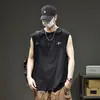 Algodão com Tecnologia de Resfriamento 2026 Novo Colete de Verão Masculino em Preto, Vinho Tinto, Roxo, Branco, Qilin