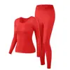 Conjunto de Ropa Interior Térmica de Manga Larga y Pantalón Largo con Ácido Hialurónico para Mujer, Conjunto de Ropa Interior Térmica de Alta Elasticidad para Otoño