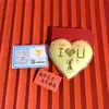 Popular Oro Puro 999 Exquisito de Gama Alta de Shuibei Regalo del Día de San Valentín Chino Declaración de Amor Regalo de Amor para Amigos Hombres y Mujeres Venta al por Mayor