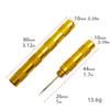 Agujas de Limpieza para Pistola de Pintar con Spray Boquilla de Pistola de Pintar Raspador de Limpieza de Pintura Mini Raspador Dorado Aguja/Cono de Cuero Cono Escariador