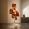 Lámpara de Pie Lava de Lujo Ligero Estilo Italiano, Lámpara de Atmósfera Artística Lateral para Sofá de Sala de Estar Moderna, Iluminación LED para Sala de Muestras