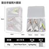 Lentejuelas giratorias de doble hoja Taiyu de manivela 7g10g metal electrochapado hoja de sauce con pluma cebo falso cebo venta al por mayor