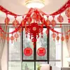 Casa Nueva Habitación de Boda Diseño Romántico Personaje Feliz Traje de Flores Decoración de Boda Escena de Sala de Estar Dormitorio Suministros Festivos para Boda