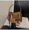 Bolso Retro de Ante Transfronterizo para Mujer 2026 Nuevo Nicho Casual Versátil Bolso de Hombro Bolso Cruzado Simple para el Trabajo