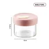 Lonchera de Vidrio de Borosilicato Alto, Apta para Microondas, Recipiente para Almacenamiento de Alimentos, Tazón para Conservar Fresco, Almacenamiento en Refrigerador, Cocción al Vapor, Sellado, Conservación Fresca, Yilan