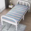 Cama plegable, cama plegable individual, simple y conveniente para uso doméstico, ideal para siestas en la oficina, descanso en dormitorios y apartamentos de alquiler; cama de metal