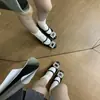 Zapatos de Mujer Estilo Nuevo 2026, Puntiagudos, sin Cordones, con Tacón de Cuña Interno, Hebilla de Pedrería, Boca Baja, Mary Jane para Viajar