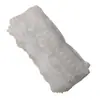 Renda Branca de Seda Leite 10cm Bordada em 3D Solúvel em Água com Borda Ondulada Floral Pequena para Roupas Femininas, Vestidos de Noiva e Acessórios Hanfu