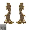 Alça de Latão Artesanal Indiana Estilo Vintage para Armário Guarda-roupa Sapateira Porta de Correr Alça de Porta de Madeira para Pátio