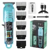 Cortapelos Eléctrico Transparente Personalizado con Batería de Larga Duración, Afeitadora Eléctrica Profesional para Salón de Peluquería, Cortapelos Eléctrico, Artefacto Recargable para Cabeza Calva