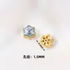 Nuevo anillo de cobre bañado en oro con incrustaciones de diamantes, caja mágica, cara de anillo pasante, accesorios de joyería hechos a mano con cuentas para pulsera y collar de cristal DIY