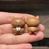 Talla en Madera de Ébano de Varios Accesorios Temáticos de Dibujos Animados, Pulseras Hechas a Mano DIY de Pequeños Pandas y Gatos, Joyería de Moda
