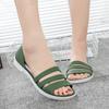 Sandálias para Mulheres Verão Transfronteiriças Novas Sapatos de Praia Planos Slip-On Sandálias de Praia à Beira-Mar Chinelos Casuais da Moda para Mulheres