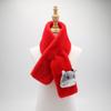 Bufanda de felpa para niños invierno imitación piel de conejo gruesa cálida linda caricatura niños y niñas fabricantes de bufandas para niños en stock