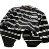 Conjunto de Ropa de Otoño para Bebé Niño 2025 Nuevo Conjunto de Dos Piezas con Pantalones Rayados y Letras para Niños Pequeños Camiseta Casual de Cuello Redondo