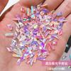 Joyería de Diamante con Forma Especial de Fondo Plano para Uñas Decoración de Uñas Elfo Cálido Mezclado Aurora Pequeño Hielo Fantasma Fantasma Champaña