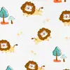 Fronha de travesseiro estampada em lã de algodão tricotada para bebê, roupa íntima para bebê, camiseta, tecido de malha