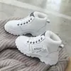 Zapatos de algodón para mujer, invierno 2023, nuevos zapatos de invierno de talla grande, informales, forrados de polar, estilo coreano, combinables con todo, para estudiantes.