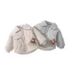 Chaqueta de algodón acolchada para bebé, engrosada con acolchado extra, abrigo cálido para niños, 120 g, abrigo de otoño/invierno para bebés y niños pequeños para niños