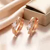 Xuping Pendientes Redondos Geométricos Estilo Vintage Círculo Geométrico Pendientes Rusos Aleación de Cobre Pendientes para Mujer Venta al por Mayor