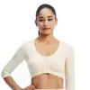 Sujetador Deportivo Transfronterizo Estilo Europeo y Americano Push-Up Inalámbrico de Manga 7/8 para Correr, Yoga, Top de Fitness Antishock Ajustable para Mujer