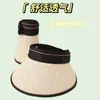 Sombrero de paja de verano para mujer protección solar protección UV ala ancha sombrero plegable para montar al aire libre sombrero de copa vacío venta al por mayor
