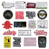 Broches de Aleación de la Serie del Alfabeto Inglés de Dibujos Animados, Pequeños Accesorios, Personalizados y Exquisitos, Estilo Versátil y Sencillo, Pines de Insignia