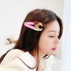 Lindo Pasador para el Cabello de Cachorro de Muñeca de Color Tela Accesorios para el Cabello para Mujer Moño Flequillo Clip Lateral Perro de Dibujos Animados Hueco Clip bb