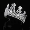 Coroa de Cristal para Noiva Europeia e Americana Atmosférica Headwear de Strass Performance de Show Acessórios de Cabelo Faixa de Cabeça Acessórios para Vestido de Casamento Mulheres