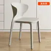 Mesa de Comedor Simple para el Hogar de Redes Sociales Silla de Comedor Apilable de Plástico Comercial Silla Ergonómica con Reposabrazos y Respaldo Cómoda para Estar Sentado por Mucho Tiempo