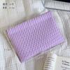 Bolsa de Cosméticos, Forma Trenzada Simple, Bolsa de Almacenamiento Impermeable de una Pieza, Billetera para Monedas Macarrón con Corazón Girly, Bolsa para Toallas Sanitarias