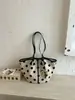 Bolso Grande de Estilo Coreano para Mujer, Bolso de Hombro, Nuevo Estilo Verano 2026, Bolso Cesta Grande de Lunares, Bolso Tote de Hombro