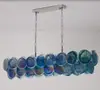 Lustre de Vidro Murano Transfronteiriço Francês Retrô de Alto Padrão para Sala de Jantar Luz de Luxo Leve Luminárias de Arte para Quarto