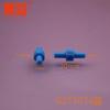 G2T2074 Tubo Azul de 2 Vías, Pieza de Extensión para Manguera, la Sección Octagonal Media se Puede Insertar en el Agujero Octagonal, Piezas Pequeñas de Producción