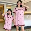 Bata de Noche de Verano para Niños Niñas Algodón Peinado Cuello de Princesa Niñas Ropa de Casa Pijamas para Bebés Niñas