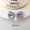 Pajarita Colorida Estilo Ins con Nudo de Mariposa de Perlas Accesorios DIY para Bolsos, Zapatos, Sombreros, Ropa y Manualidades en Tela