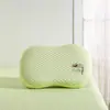 Funda de almohada de verano fresca para barriga de gato seda fresca látex algodón viscoelástico funda de almohada de látex funda de almohada almohada cervical bordado de seda helada