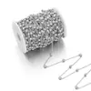 Acero Inoxidable Chapado en Oro de 18 Quilates Cadena Cruzada Clip Doble Agujero Cuentas DIY Collar Pulsera Accesorios Semi-Terminados Venta al por Mayor Transfronteriza