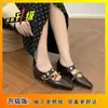 Zapatos Mary Jane de Moda 2026 Estilo Bohemio de Nicho para Mujer con Diseño Oculto para Aumentar la Altura, Punta Cuadrada, Planos de Correa Única