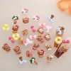 Acessórios de Unha Vestíveis de Resina, Acessórios de Joia Artesanais Imitando Gatinho para DIY, Decorações para Nail Art, Brincos, Acessórios para Capa de Celular