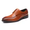 Sapatos Formais Masculinos Britânicos de Bico Fino Sapatos de Couro para Negócios 47 48 Tamanho Grande com Cadarço Sapatos Masculinos Sapatos de Exportação Transfronteiriça